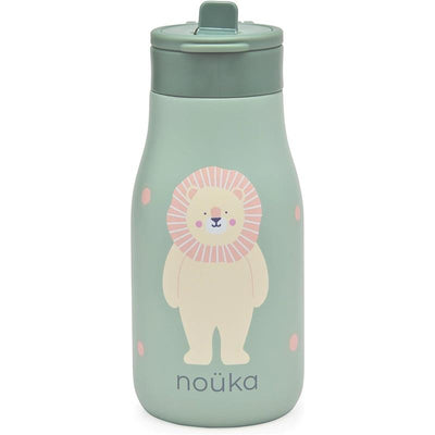 Nouka 10 oz Insulated Stainless Steel Kids Water Bottle, Roary the Lion Image 1