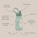 Nouka 10 oz Insulated Stainless Steel Kids Water Bottle, Roary the Lion Image 3