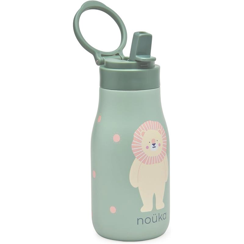 Nouka 10 oz Insulated Stainless Steel Kids Water Bottle, Roary the Lion Image 5