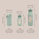 Nouka Insulated Stainless Steel Kids Water Bottle, Fleur the Ballerina Image 4
