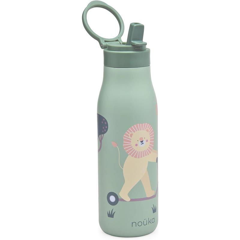 Nouka Insulated Stainless Steel Kids Water Bottle, Roary the Lion Image 4