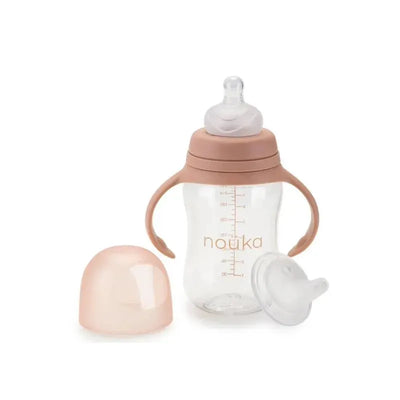 Nouka - Transitional Baby Bottle/Sippy Cup, Soft Blush Image 1