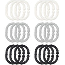 Nuby - 18Pk Linkables Teething Toys, Black/Grey/White Image 2