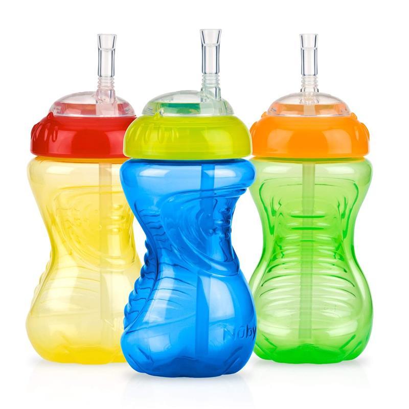 Nuby - 1Pk 10Oz Ns Flexi Straw Cup, Assorted Colors Image 8