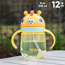 Nuby 1Pk Clik-It 360 Flip-It Cup With Thin Weighted Straw, Giraffe Image 5