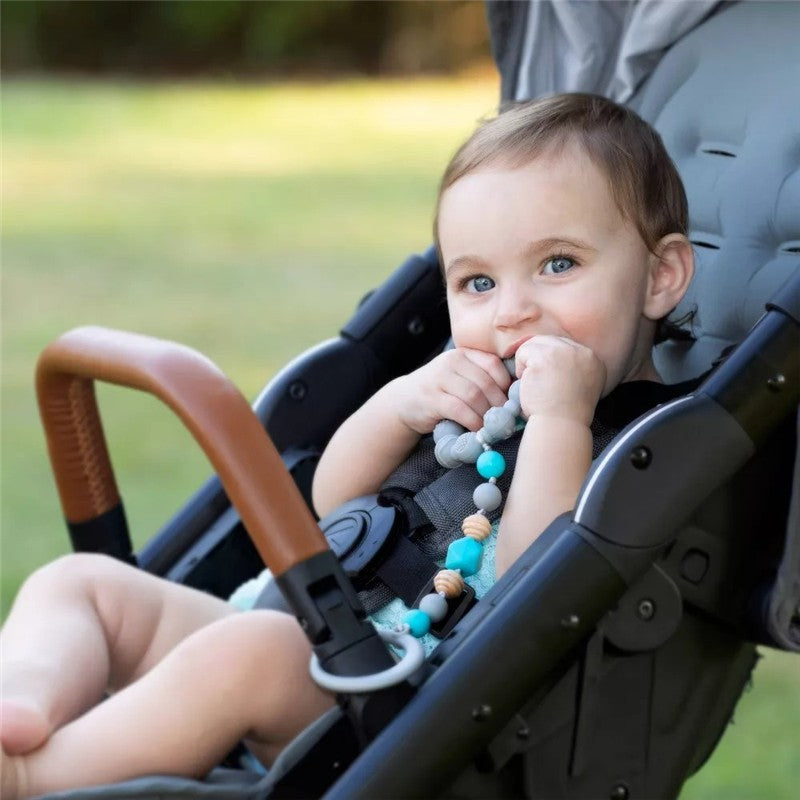 Nuby Tag A Long Teether - Gray Image 2