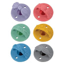 Nuby 2Pk 3D Silicone Pacifier/Soother With Silicone Cherry Baglet 0M+ Image 4