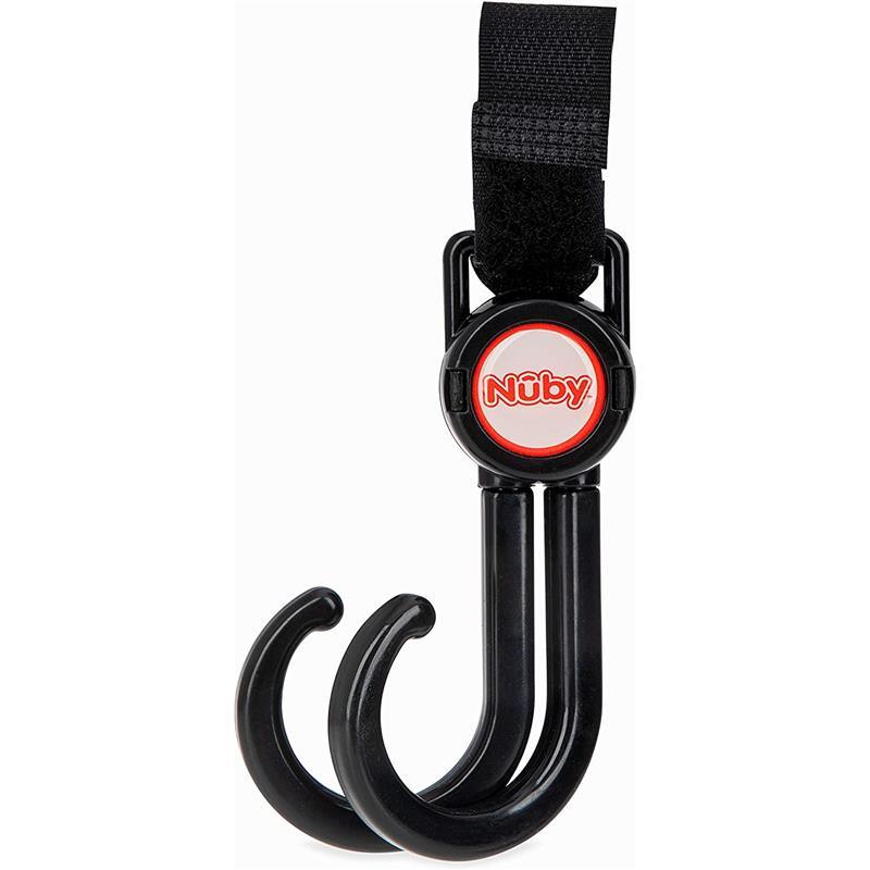 Nuby - 2Pk Double Stroller Hook, Black Image 2