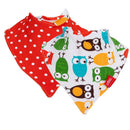 Nuby 2Pk Dribble Catcher Bandana Bibs, Super Absorbent Drool Bib With Soft Comfort Neckline, Neutral Image 4