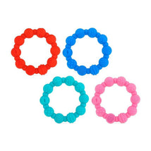 Nuby - 2Pk Silicone Ring Teether, Assorted Colors Image 1