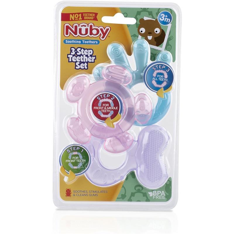 Nuby - 3 Stage Teether Set, Colors May Vary Image 5