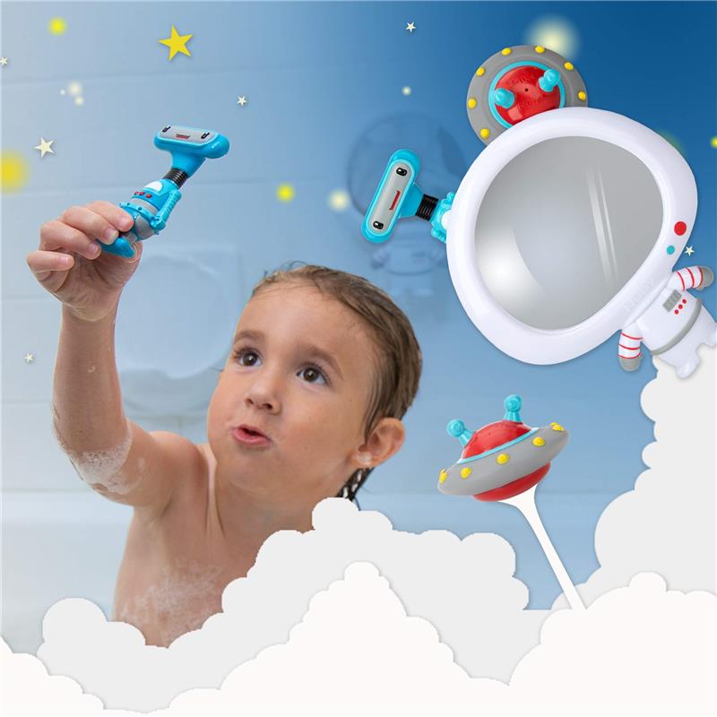 Nuby - 3Pk Astronaut Mirror Baby Bathtub Toy Set  Image 2