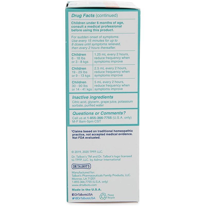 Nuby - 4 Oz Homeopathic Dr Talbots Mucus And Cold Relief Image 7