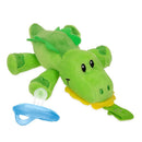 Nuby Calming Natural Flex Snuggleez Pacifier With Plush Combo Set For Cuddling With Comfort, Alligator Image 1