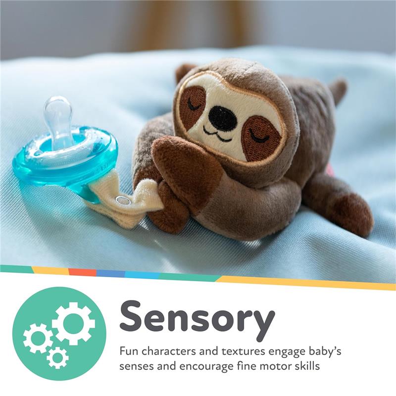 Nuby Calming Natural Flex Snuggleez Pacifier With Plush Combo Set For Cuddling With Comfort, Alligator Image 4