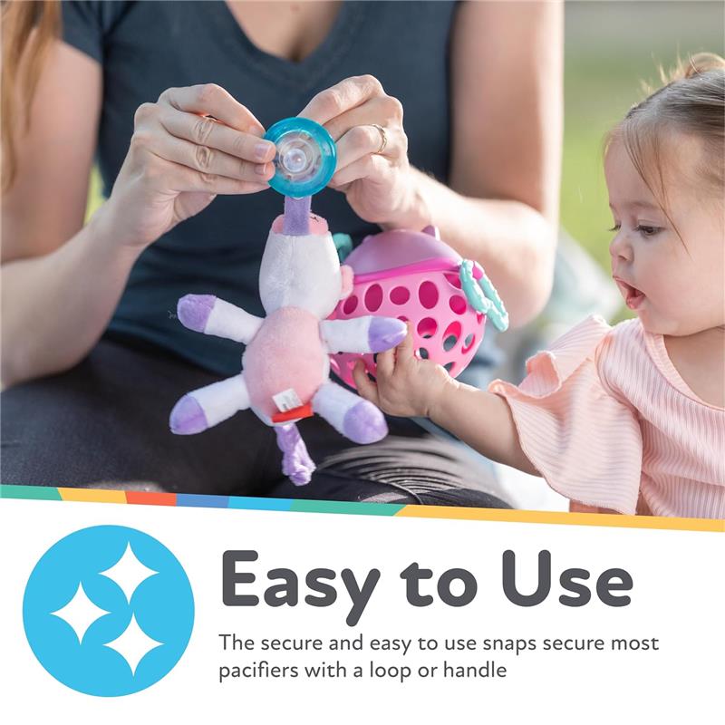 Nuby Calming Natural Flex Snuggleez Pacifier With Plush Combo Set For Cuddling With Comfort, Alligator Image 6