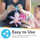 Nuby Calming Natural Flex Snuggleez Pacifier With Plush Combo Set For Cuddling With Comfort, Alligator Image 6
