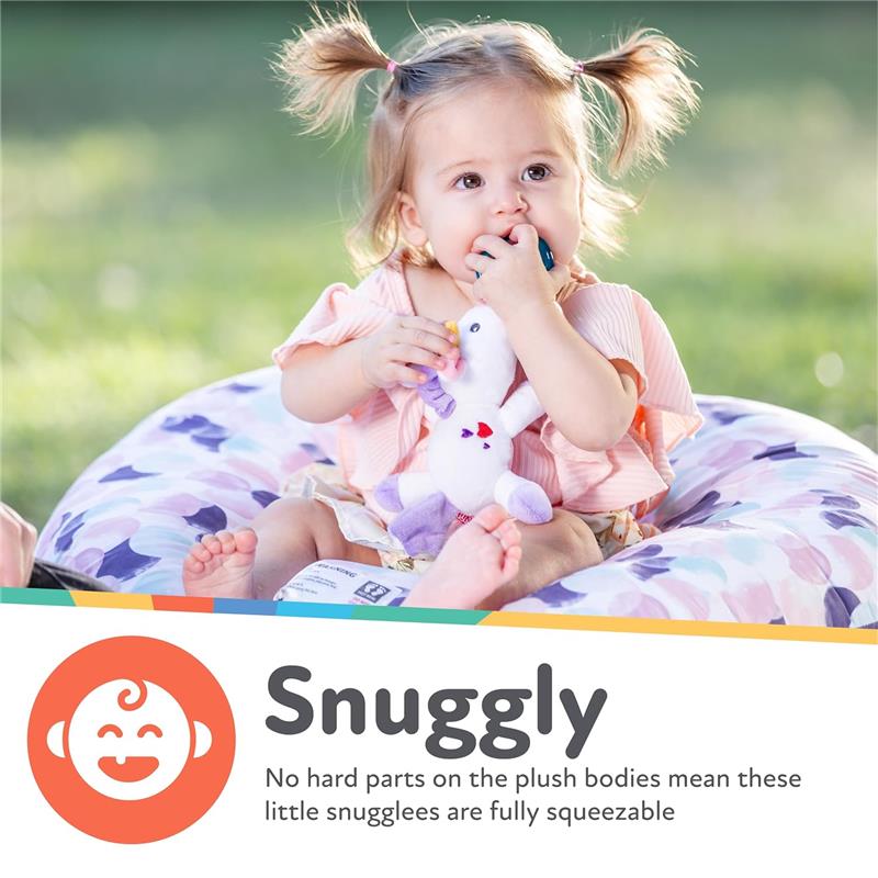Nuby Calming Natural Flex Snuggleez Pacifier With Plush Combo Set For Cuddling With Comfort, Penguin Image 5