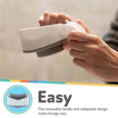 Nuby - Collapsible Bath Rinse Pail In, White/Gray Image 6