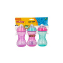 Nuby - Cup 3 Pk Clik-It Soft Spout 10 Oz, Purple/Pink/Aqua Image 1