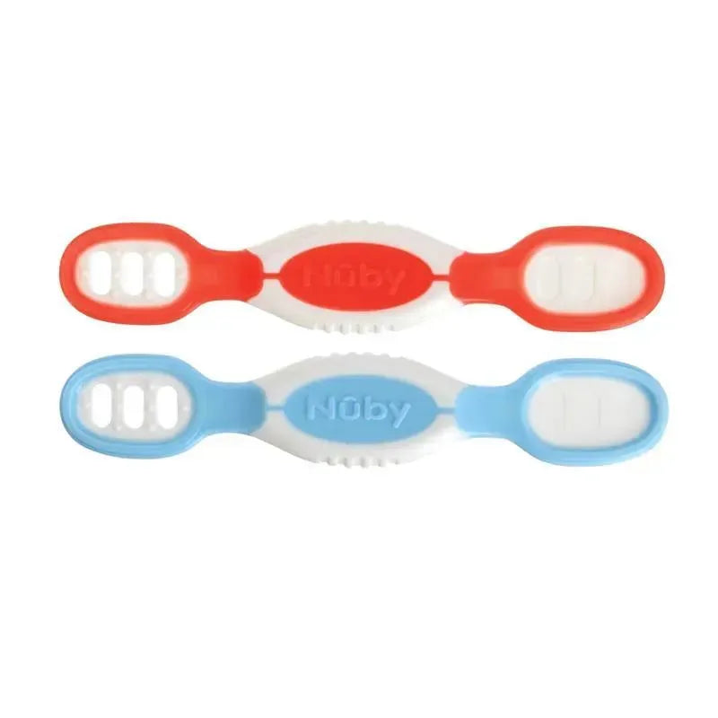 Nuby - Dip & Scoop Spoons, 2 Pack, Boy Image 1
