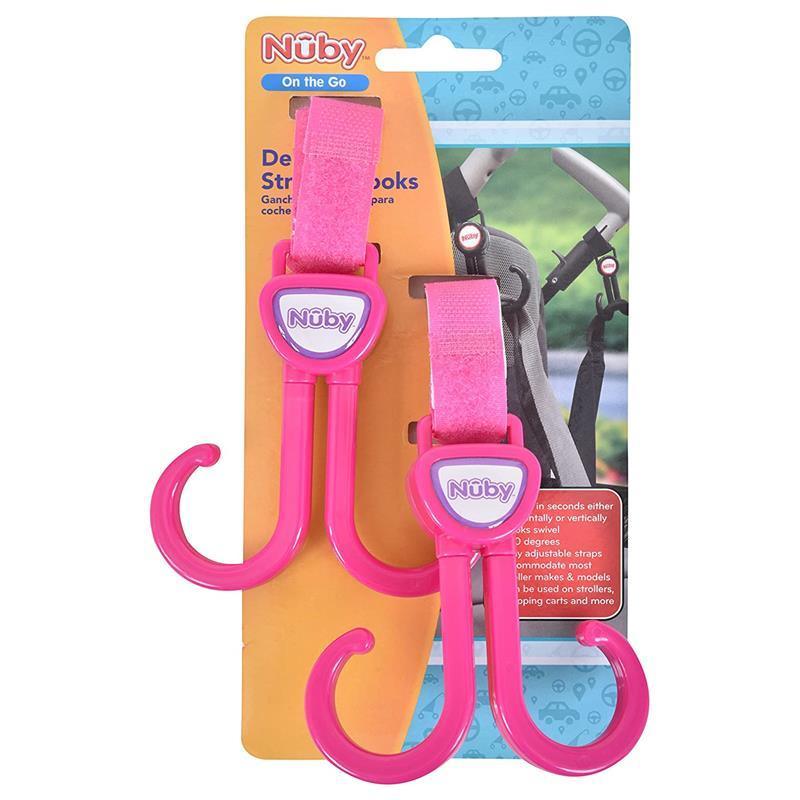 Nuby - Double Stroller Hook, Pink Image 2
