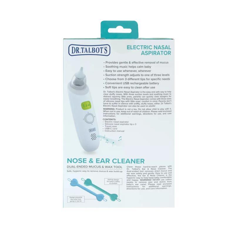 Nuby - Dr. Talbot's Electric Nasal Aspirator with 2-Pack Nose & Ear Cleaners Image 7