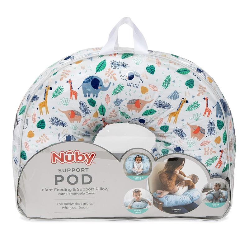 Nuby - Dr. Talbot's Support Pod Infant and Breastfeeding Nursing Pillow | Jungle Image 2