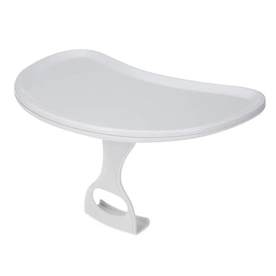 Nuby Dr. Talbots tray for foam booster seat, featuring a smooth, curved surface and a sturdy base with a handle.