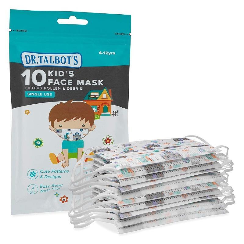 Nuby Face Mask for Kids | Dr.Talbot's Disposable Face Masks For Kids - 10 PK Boy Image 1