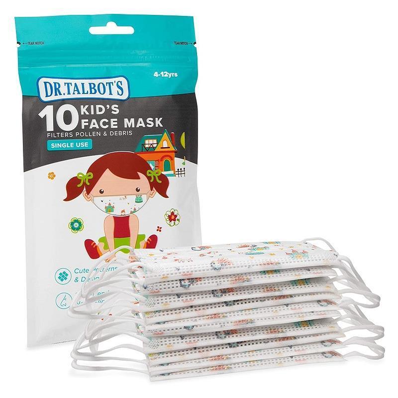Nuby Face Mask for Kids | Dr.Talbot's Disposable Face Masks For Kids - 10 PK Girl Image 1