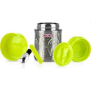 Nuby First Solids Stainless Steel Thermos with Spoon 15 Oz, Green Image 2