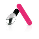 Nuby First Solids Stainless Steel Thermos with Spoon 15 Oz, Pink Image 2