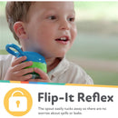 Nuby Flip-It Reflex Cup 12 oz - Aqua Camo Image 4