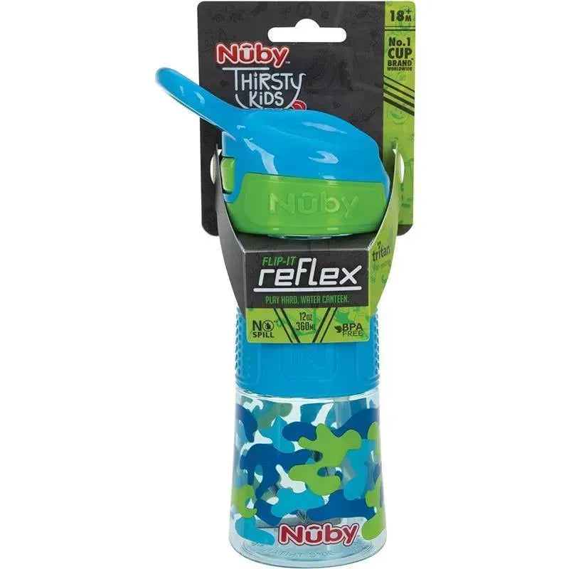 Nuby - Flip-It Reflex Bottle, Aqua Camo Image 6