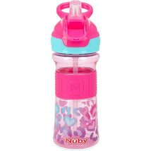 Nuby - Flip-It Reflex Bottle, Pink Leopard Image 2