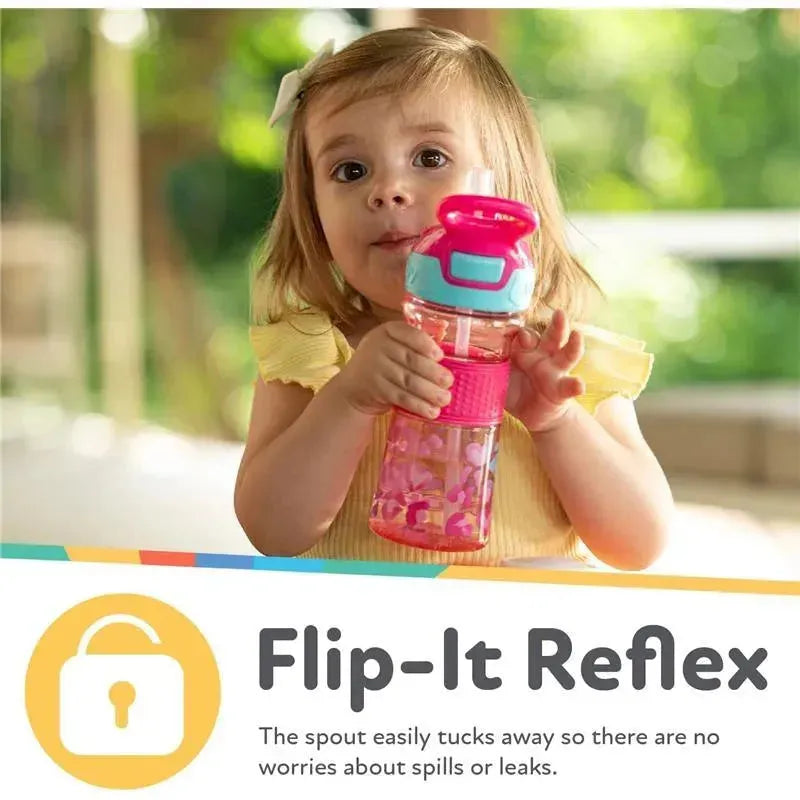 Nuby - Flip-It Reflex Bottle, Pink Leopard Image 7