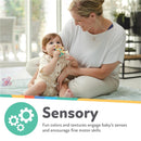 Nuby - Fun Loops Teether Flower Shaped Infant Teething Toy for Babies, Blue & Aqua Image 4