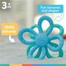 Nuby - Fun Loops Teether Flower Shaped Infant Teething Toy for Babies, Blue & Aqua Image 5