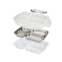 Nuby - Insulated Stainless Steel Travel Lunch Box, White  Image 2