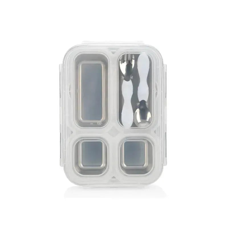 Nuby - Insulated Stainless Steel Travel Lunch Box, White Image 3