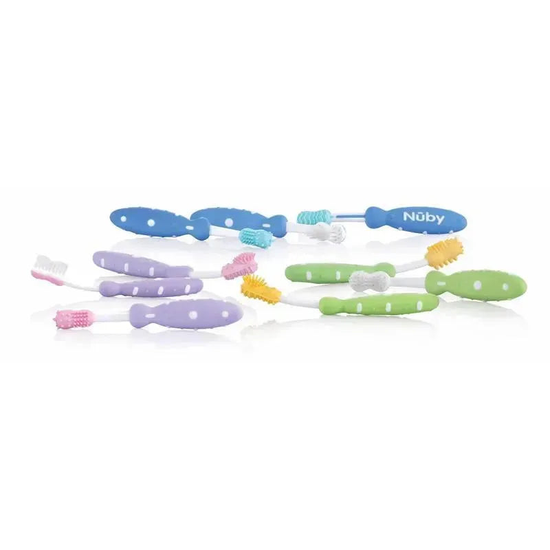 Nuby Luv 'N Care 3M+ Oral 3 Stage System, Colors May Vary
