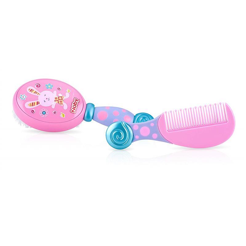 Nuby Luv 'N Care Comb & Brush Set, Colors May Vary Image 2