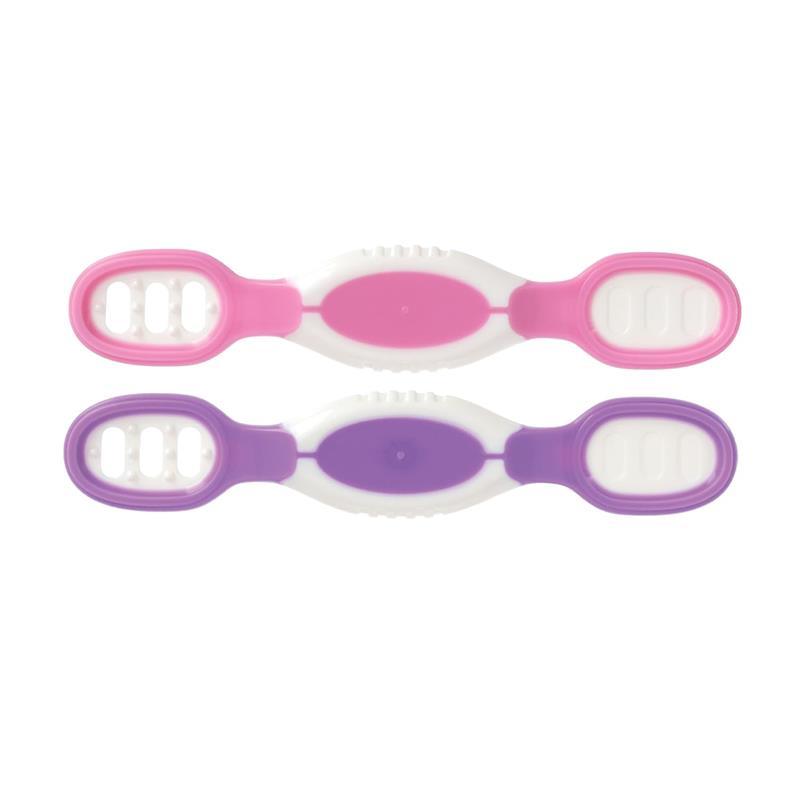 Nuby - Nuby Dip & Scoop Spoons, 2 Pack, Girl Image 3