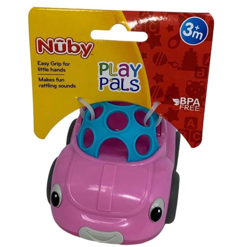 Nuby - Rattle Pals, Pink Car Image 4