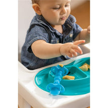 Nuby - Sectioned Silicone Feeding Mat, Aqua Image 2