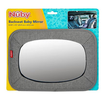 Nuby - Shatterproof Rear Facing Backseat Baby Mirror, Grey Image 2