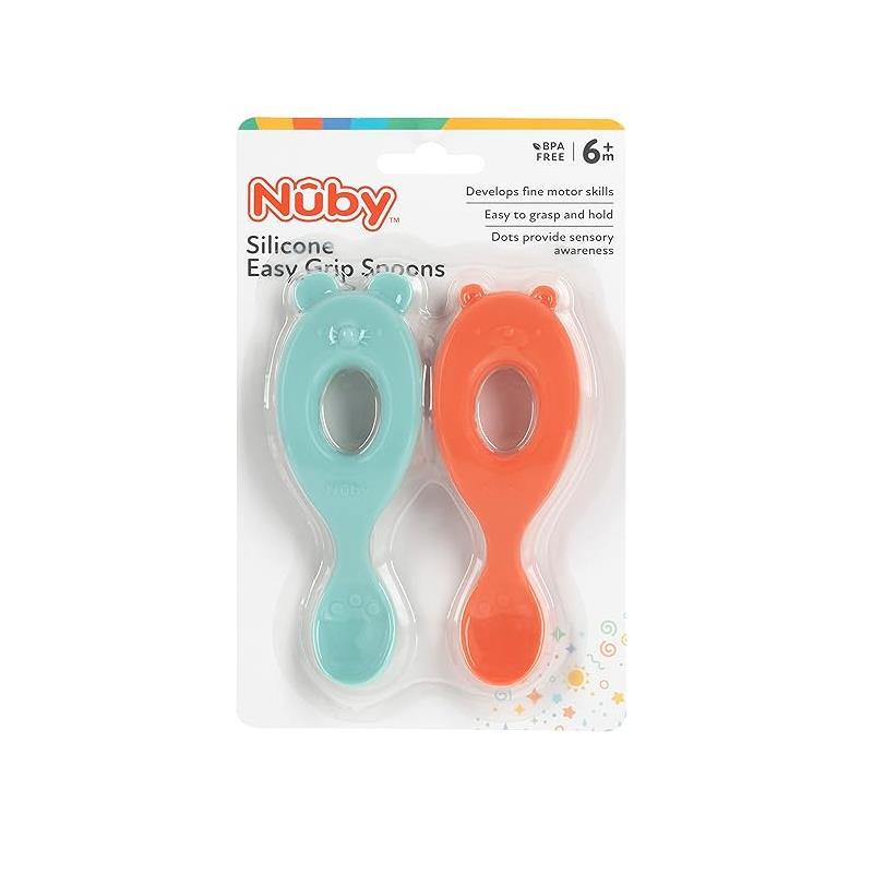 Nuby - Silicone Character Spoons - 2Pk Silicone, Bear & Mouse Image 6
