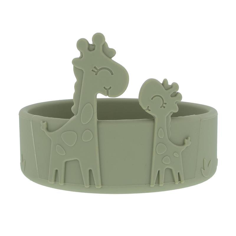 Nuby - Silicone Giraffe Baby Feeding Bowl - Green Image 1