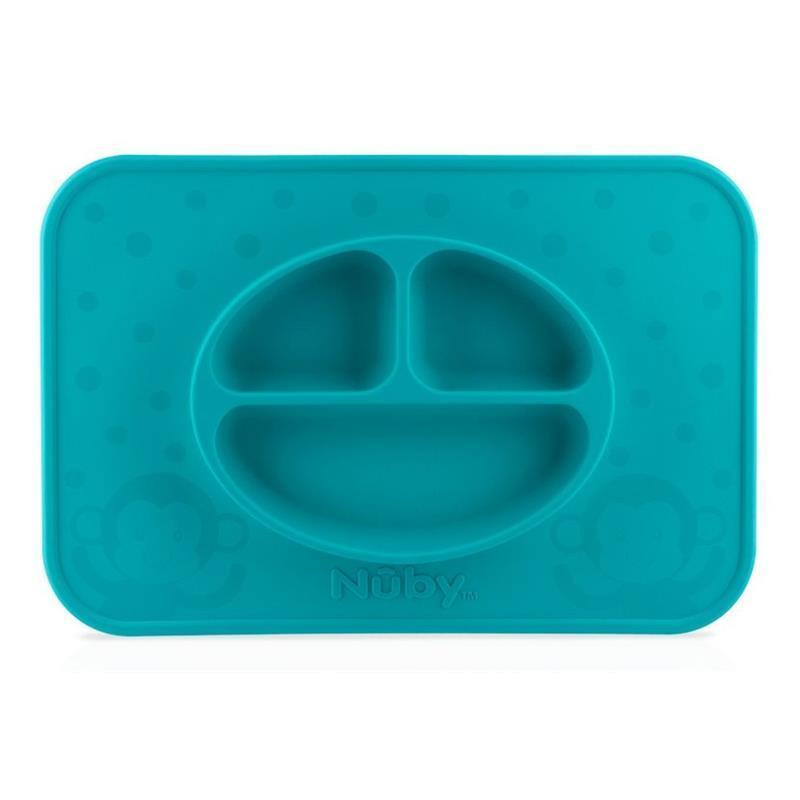 Nuby - Silicone Sectioned Feeding Placema, Assorted Colors Image 2